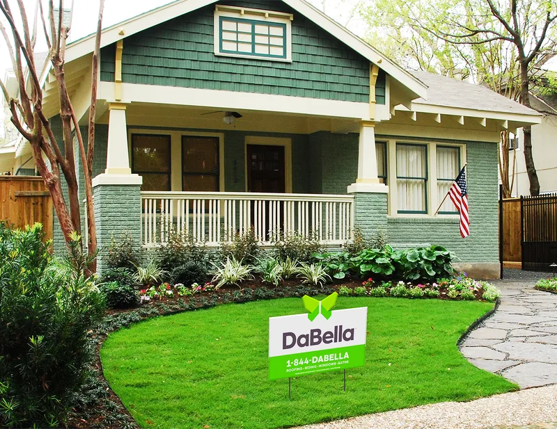 home with dabella sign in yard